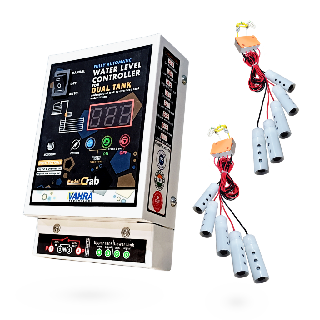 installation-fully automatic water level controller for dual tank water lifting underground to overhead
