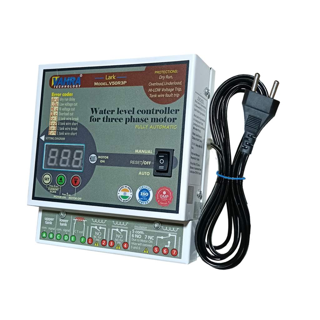 installation-fully automatic water level controller for three phase submersible