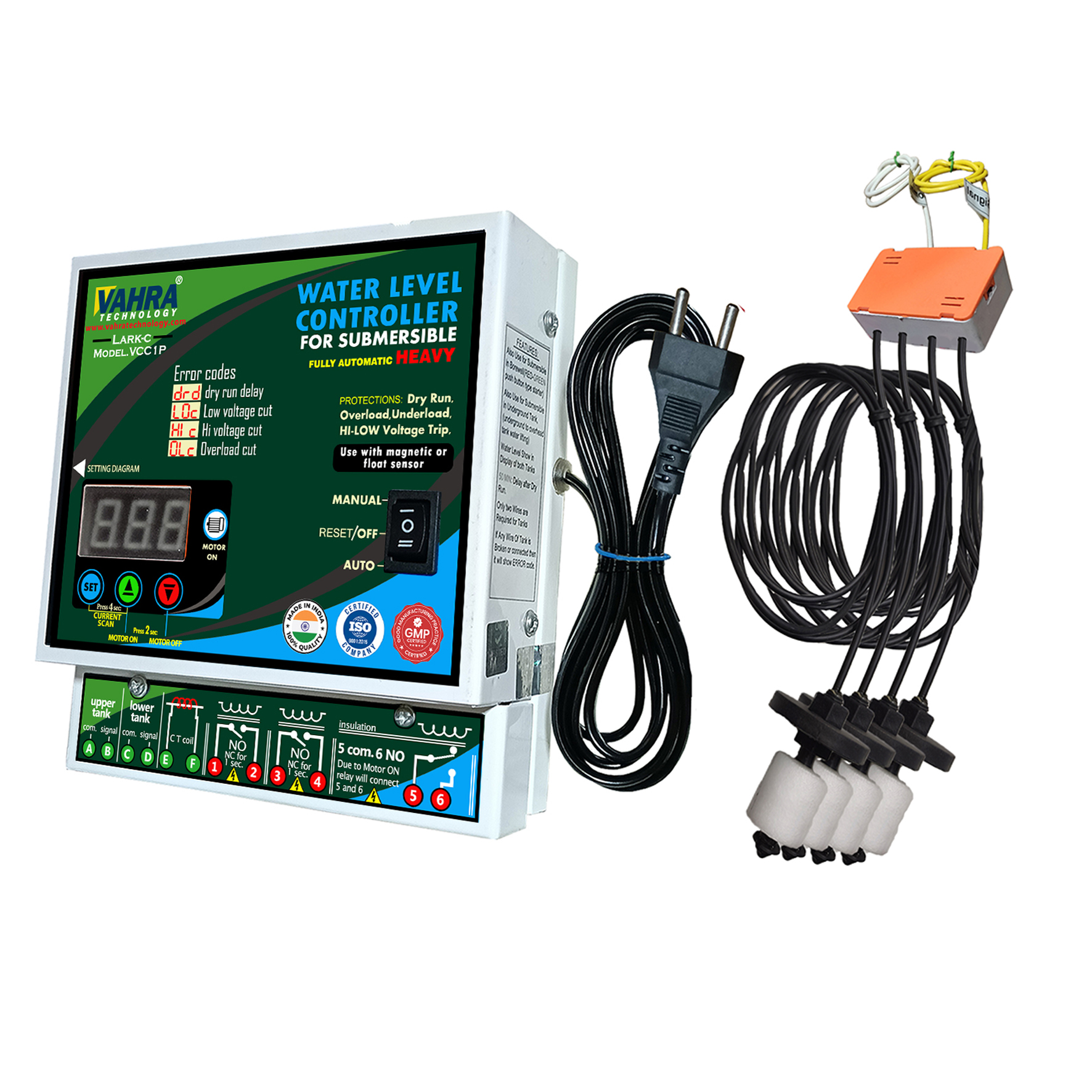 lark main (commercial)Fully automatic auto ON-auto OFF with tank levels
